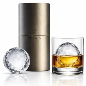 Klaris Ice Ball Press Kit - Aluminum Press, Clear Anodized