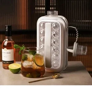 5 Bottles/Ball Maker Ice Cube Tray & Water Bottle 5 Colors Bundle Of 5 Bottles.